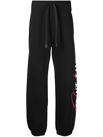 Versace Jeans Couture Script logo track pants - men - Cotton - L - Black