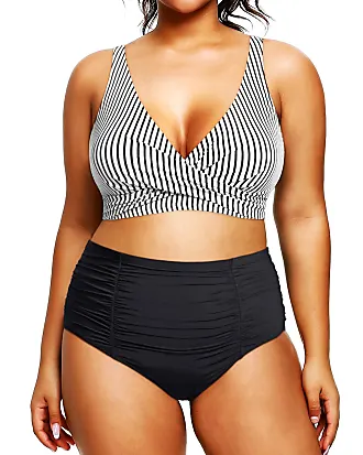 Buy Holipick Women Plus Size Swim Shorts High Waisted Swim Bottoms Tummy  Control Long Capris Swim Board Shorts, Black, 20 Plus at