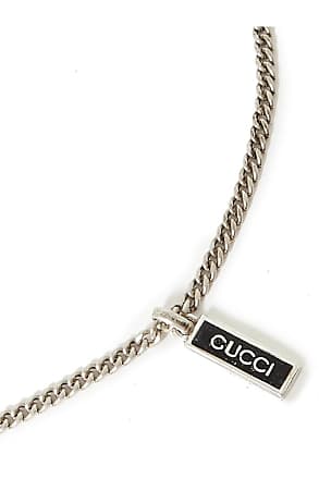 Gucci - Men - Burnished Silver Pendant Necklace Silver