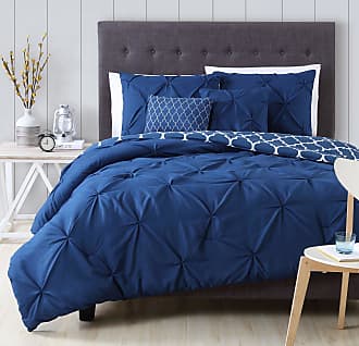 Geneva Home Fashion Avondale Manor 5-Piece Madrid Comforter Set, King, Navy