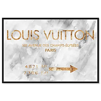 Oliver Gal MILAN PRADA ROADSIGN 36 X 24 Canvas Art Painting Decor Louis  Vuitton