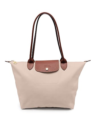 Longchamp Logo-Print Canvas Tote - Neutrals for Women