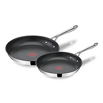 Tefal G28106 Black Stone Frying Pan 28 cm Mineralia + Non-Stick Coating  Safe Thermal Signal Suitable for Induction Healthy Cooking Stone Effect  Black