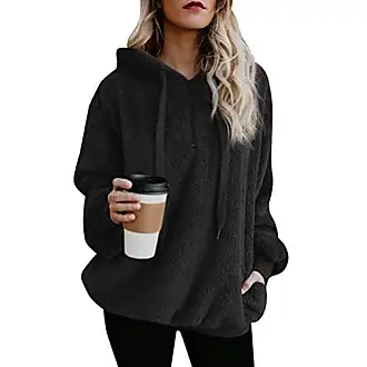 Pull à capuche Monogram oversize en maille Femme