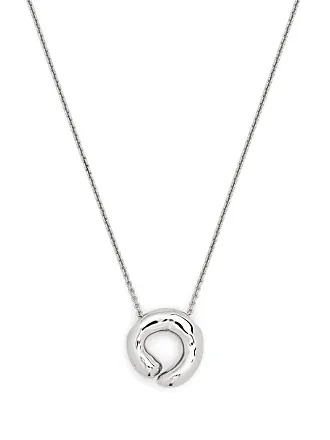 Missoma Camail Long Snake Chain Necklace Silver Plated