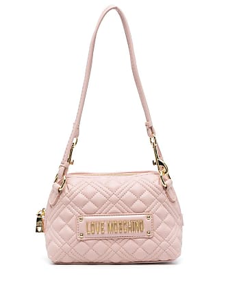 Moschino Monogram Quilted Leather Logo Flap Shoulder Bag (SHF-22160) –  LuxeDH