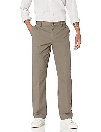 Essentials Men’s Classic-Fit Wrinkle-Resistant Flat-Front Chino Trousers
