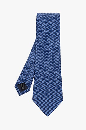 Salvatore Ferragamo Silk Tie Mens Blue