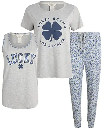 Lucky Brand Ladies' 4-Piece Pajama Set (as1, alpha, M, regular