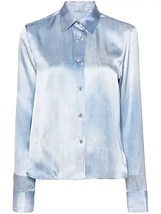 Ermanno Scervino classic-collar silk shirt - Blue