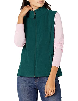Gilets for Woman Fleece Stand-up Collar Vest,Women's Sleeveless Vests，All  Winter Warm Zip Vest,with Pockets,Four Colors Fashion Vest (Color : Green,  Size : XX-Large) : : Clothing, Shoes & Accessories