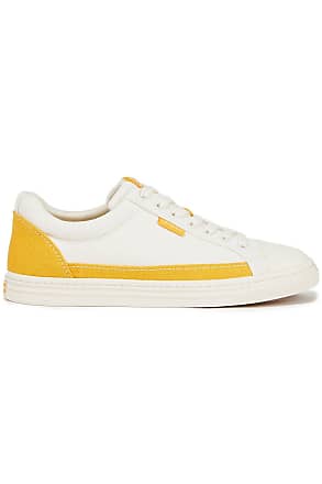 Womens Shoes Trainers Low-top trainers Vans Leather Trainers in Yellow 