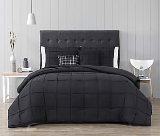 Geneva Home Fashion Nellie Comforter Set, Queen, Black