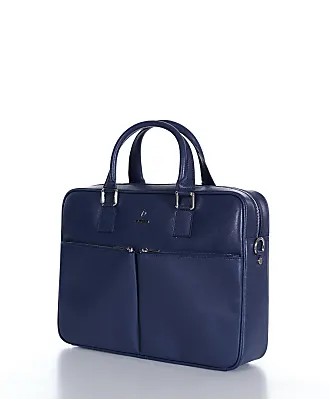 Uomo Con Louis Vuitton Bag Marrone E Giubbotto Di Guca Blu Con