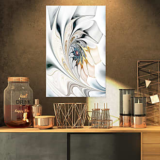 Designart MT6375-28-12 Yellow Rose Watercolor-Floral Metal Wall Art 28x12