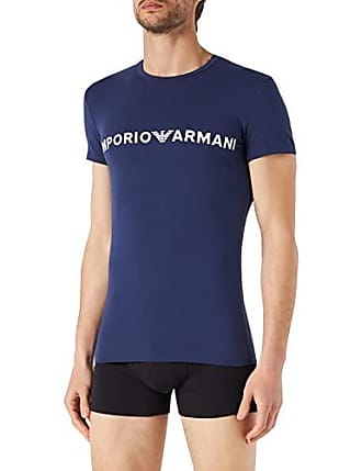 Homme T-shirts T-shirts Emporio Armani Pack x2 original logo T-shirt Emporio Armani pour homme en coloris Bleu 