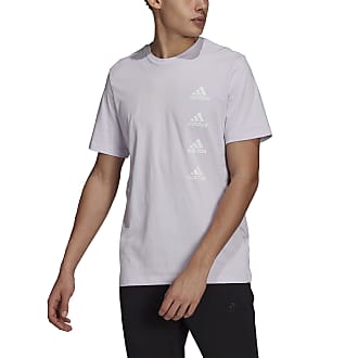 NWT Adidas T-shirt Men Short Sleeve Tee 3 Stripe Black White Blue Grey S-2XL