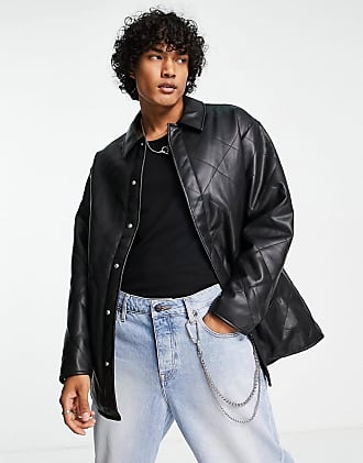 Fashion Jackets Faux Leather Jacket Yppig Faux Leather Jacket black casual look 