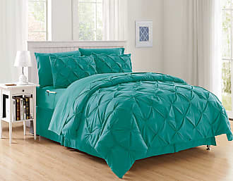 Duck River Textiles 8 Piece Lucinda Over Filled Comforter Set Grey/Green 