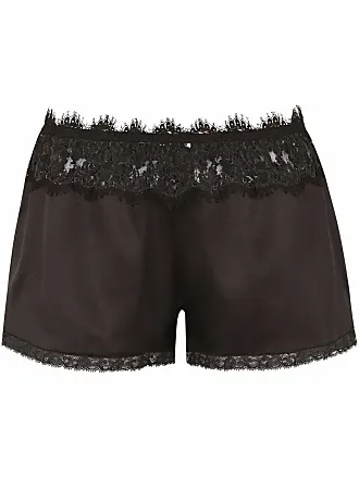 Lace Trim Shorts - Black