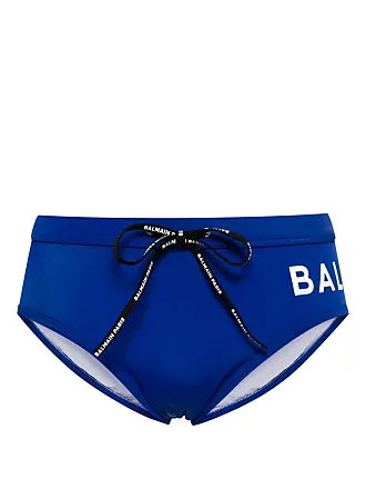 Balmain logo-print swimming trunks - Blue
