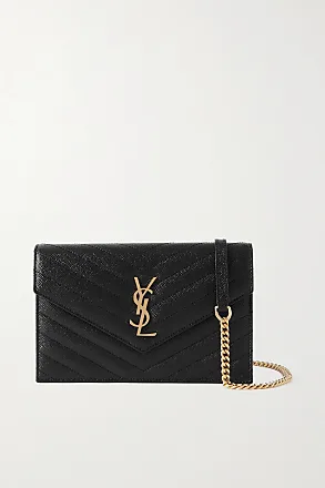 Yves Saint Laurent Ysl Logo Leather Genuine Mini Shoulder Bag Pochette  Sacoche Black 27791 | Chairish