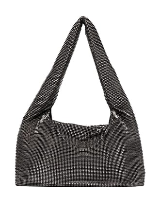 KARA Bronze Mini Crystal Mesh Shoulder Bag