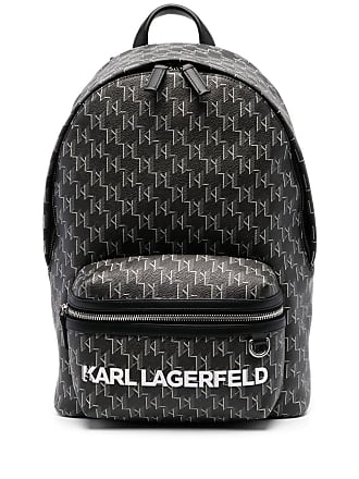 Karl Lagerfeld, K/Monogram Jacquard Camera Bag, Man, Grey, Size: One Size