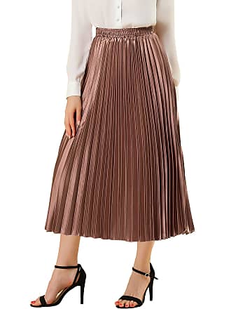 Allegra K Women's Faux Suede Tie Waisted A-Line Wrap Mini Short Skirt Brown  Small