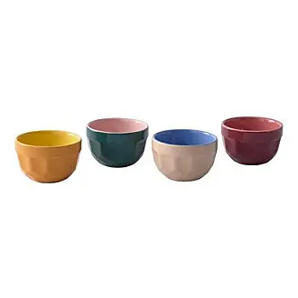 Set di 4 piccole ciotole in ceramica multicolore Bohemian