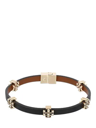 TORY BURCH | outlets Bow Bracelet Leder Armband mit 16 Karat Gold Logo