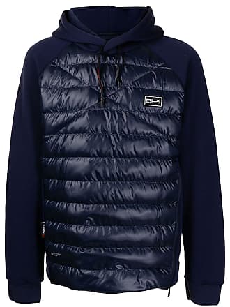 Polo Ralph Lauren padded-panel hooded jacket - men - Polyester - L - Blue