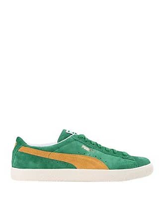 puma army green sneakers