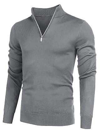 NWT Men's Island Sands 1/4 Zip Quilted Pullover Sweater w/Mock Turtleneck-Large 