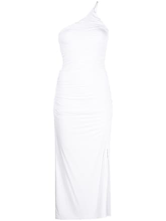 Jonathan Simkhai one-shoulder mid-length dress - women - Micromodal/Spandex/Elastane - S - White