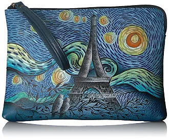  Anna by Anuschka Women's Genuine Leather Hand Painted Clutch  Wallet - Dancing Dragonflies : Clothing, Shoes & Jewelry