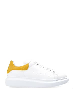 alexander mcqueen sneakers white gold