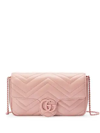 GUCCI Calfskin Matelasse GG Marmont Dome Backpack Perfect Pink