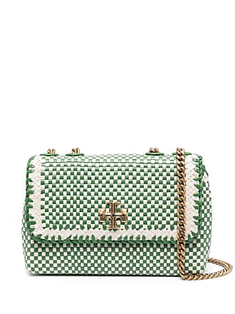 Tory Burch Basil Calf Leather Chevron Shoulder Bag