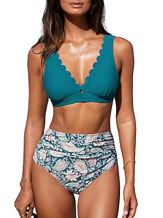  CUPSHE Bikini Set for Women Two Piece Swimsuit Floral