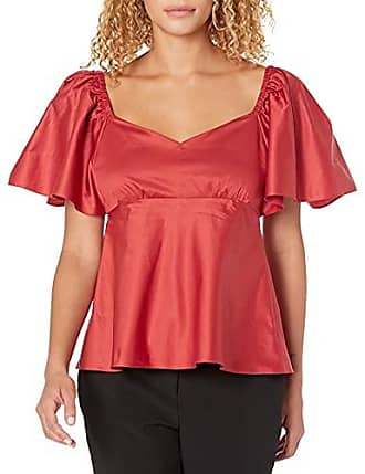 Trina Turk Womens Relax Smocked Off The Shoulder Top 