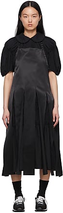 Comme Des Garçons Black Satin Midi Dress