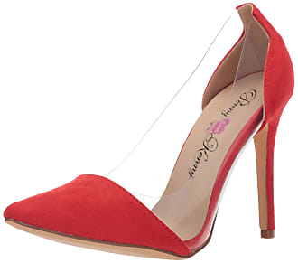 Penny Loves Kenny Womens Opie Pump, red Micro/Lucite, 8.5 Medium US