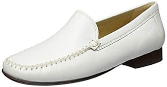 Ermanno Scervino Leder Mokassin in Weiß Damen Flache Schuhe 