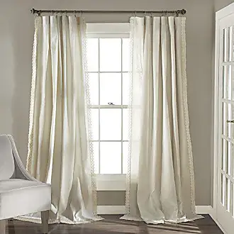 Ivana Floral Room Darkening/Light Filtering Window Curtain Panel Set, Lush  Decor