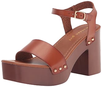 Madden Girl Womens Danii Heeled Sandal, Cognac Paris, 6.5