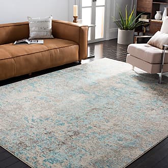 SAFAVIEH Lagoon Collection LGN240T Distressed Non-Shedding Living Room Bedroom Dining Home Office Area Rug Ivory 5'5 x 7'7 Brown