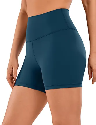CRZ YOGA Athletic Shorts for Women with Zip Pocket, 4 Mid-Waist Mesh Liner  Shorts for Running Gym Workout Misty Merlot XX-Small at  Women's  Clothing store