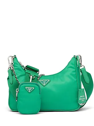 Prada Large Padded Re-Nylon Tote Bag, Women, Mint Green