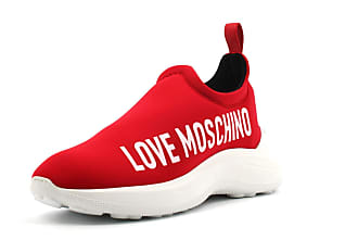 love moschino love heart runner trainers